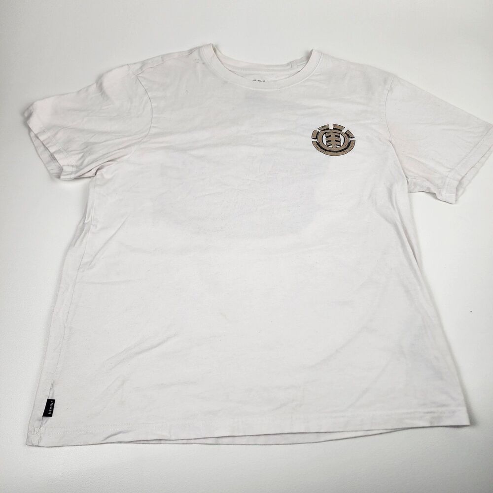 Element Graphic T Shirt Mens Medium White Island Logo Skate Surf Tee